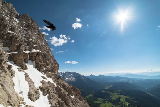 Dolomiten - Zum Tschagerjoch im berühmten Rosengarten