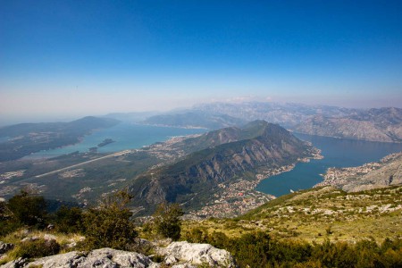 Bucht von Kotor von Oben (Montenegro)