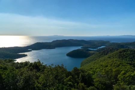 Aussicht vom Montokuc auf die Insel Mljet (Kroatien)