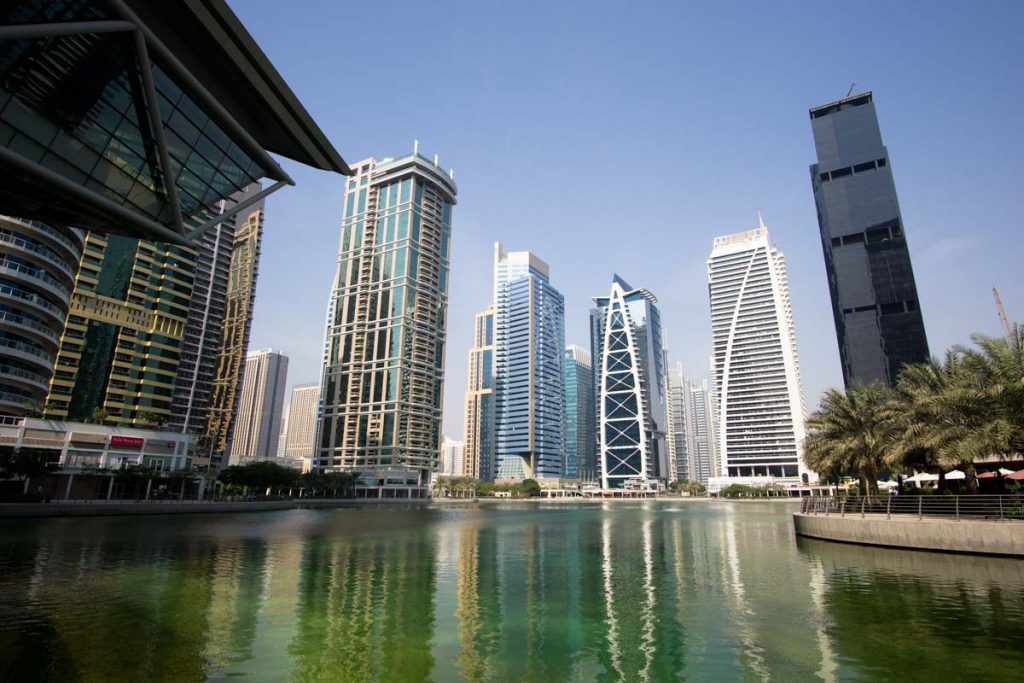 Skyline der Jumeirah Lakes Towers