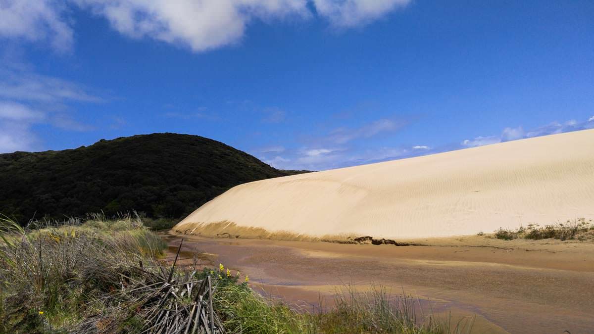 Te Paki Stream in Neuseeland