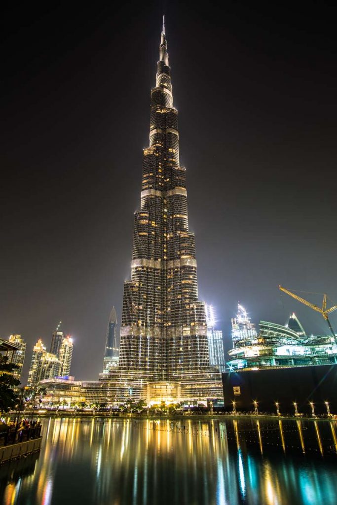 Diese Sehenswürdigkeit solltet ihr nicht verpassen: Burj Khalifa bei Nacht