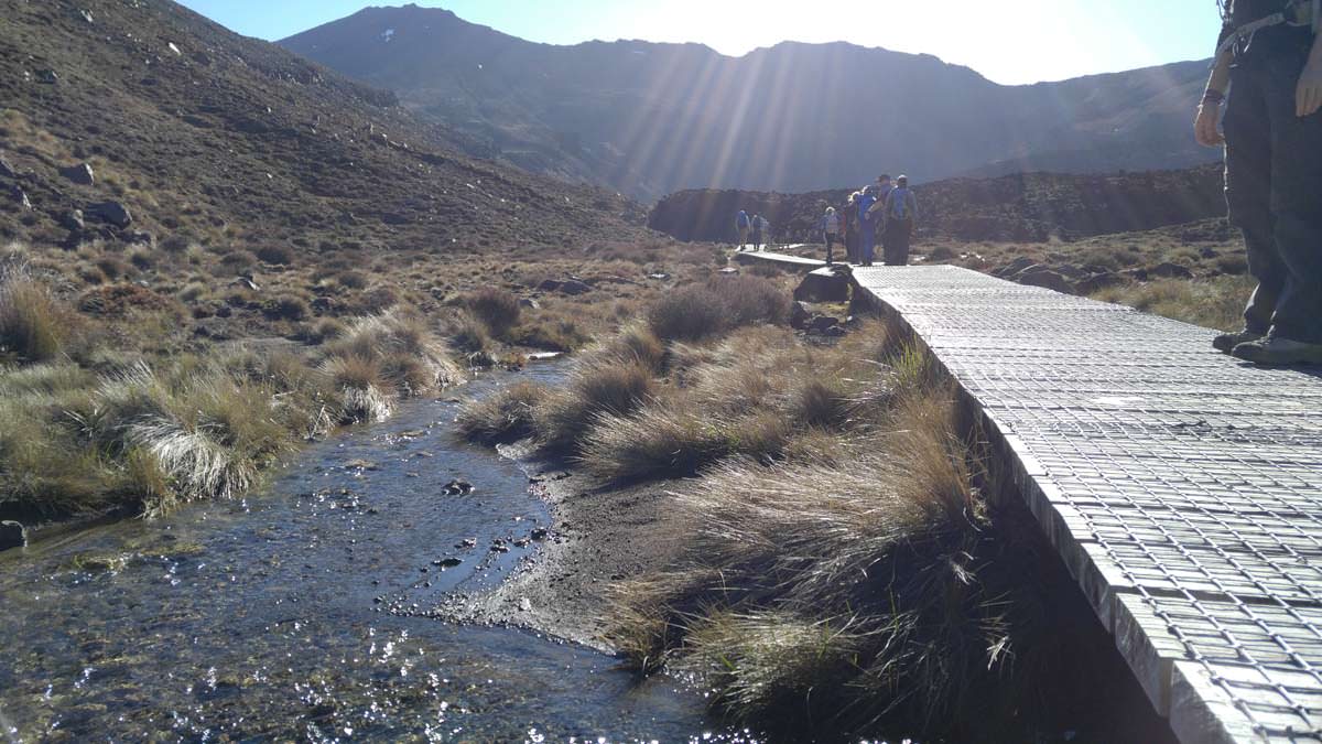 Mangatepopo Valley im Tongariro Nationalpark in Neuseeland