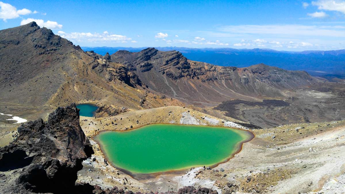 Emerald Lakes im Tongariro Nationalpark in Neuseeland