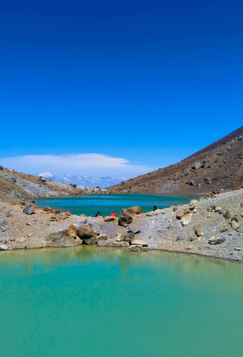 Emerald Lakes im Tongariro Nationalpark in Neuseeland