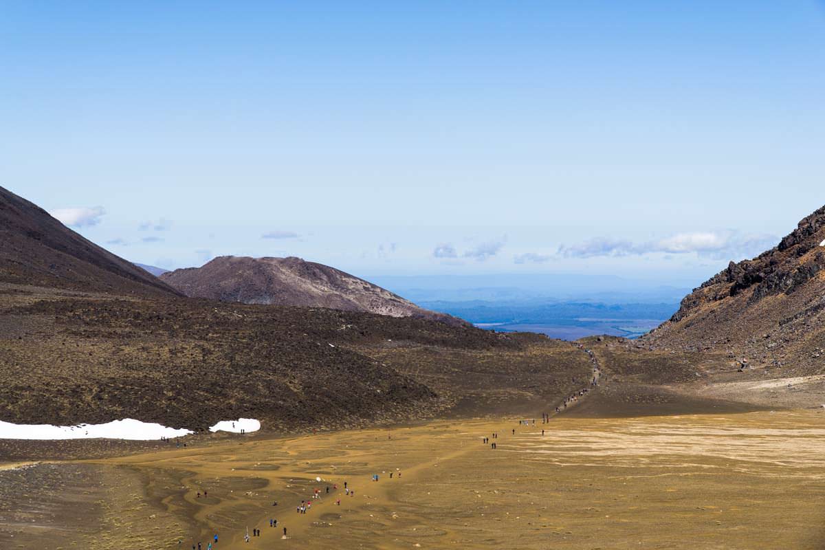 Mangatepopo Valley im Tongariro Nationalpark in Neuseeland