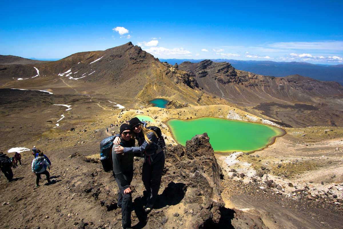 Emerald Lakes im Tongariro Nationalpark in Neuseeland