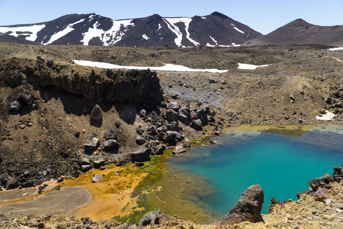 Emerald Lakes im Tongariro Nationalpark in Neuseeland