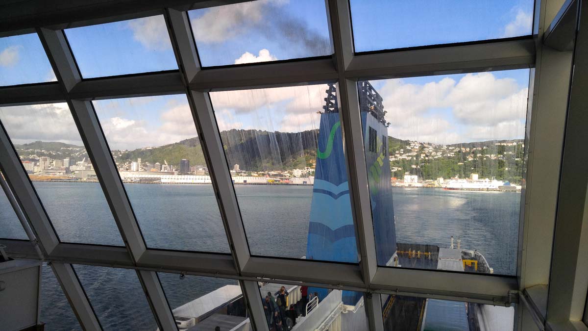 The Lookout auf der Interislander Fähre in Neuseeland