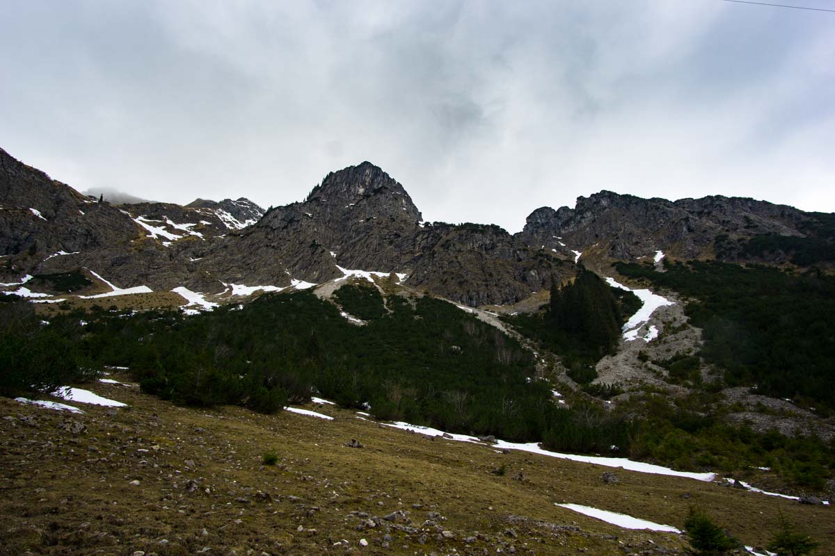 Taufersalpe auf dem Weg zum Schrecksee