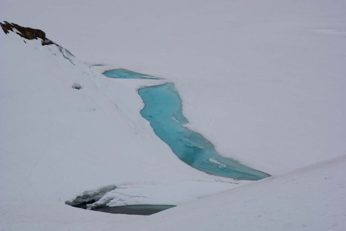 Schneebedeckter Schrecksee im Winter