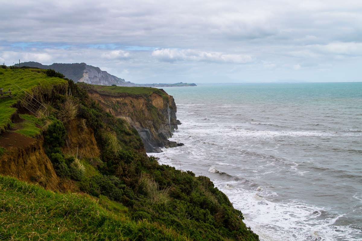 MacKenzie´s Bluff Viewpoint on Whitecliff Walkway in Tongaporutu, Neuseeland