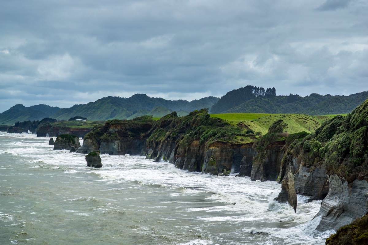 MacKenzie´s Bluff Viewpoint on Whitecliff Walkway in Tongaporutu, Neuseeland