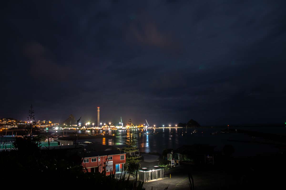 Hafen von New Plymouth in Neuseeland