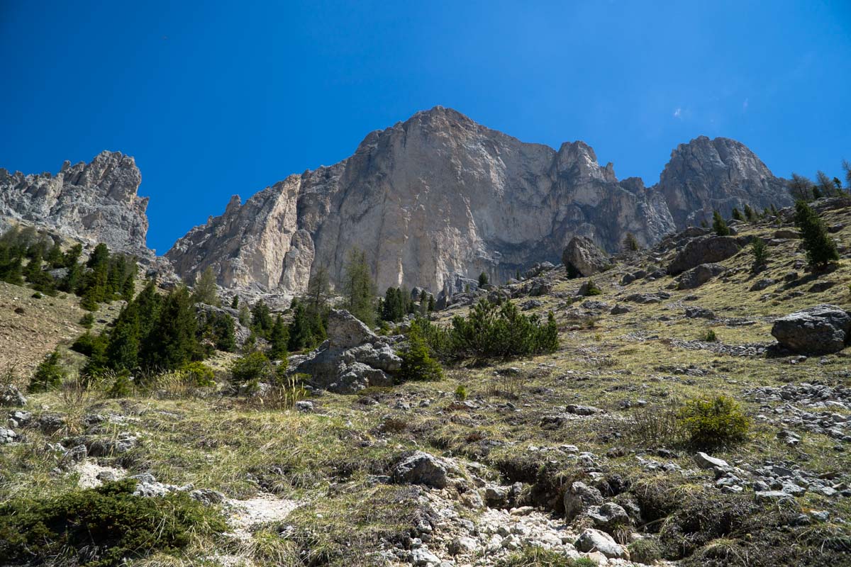 Aufstieg zum Rosengarten vom Kaiserstein