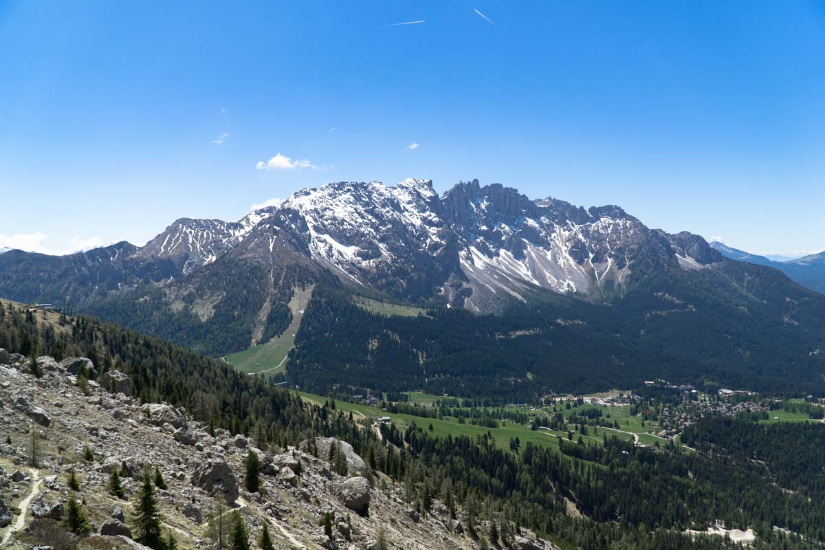 Blick auf Karersee