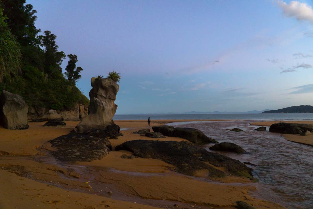 Abendstimmung in der Lagune vom Abel Tasman Nationalpark