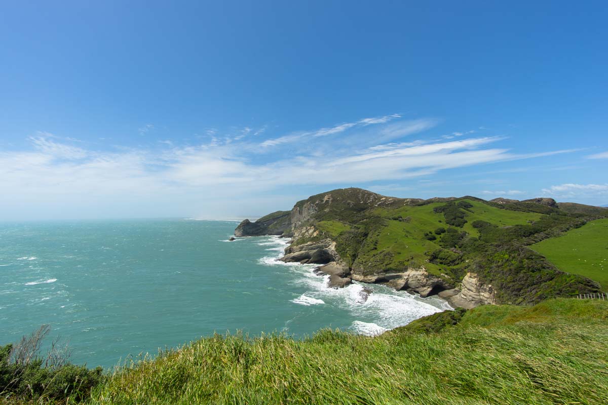 Hilltop Track am Cape Farewell in Neuseeland