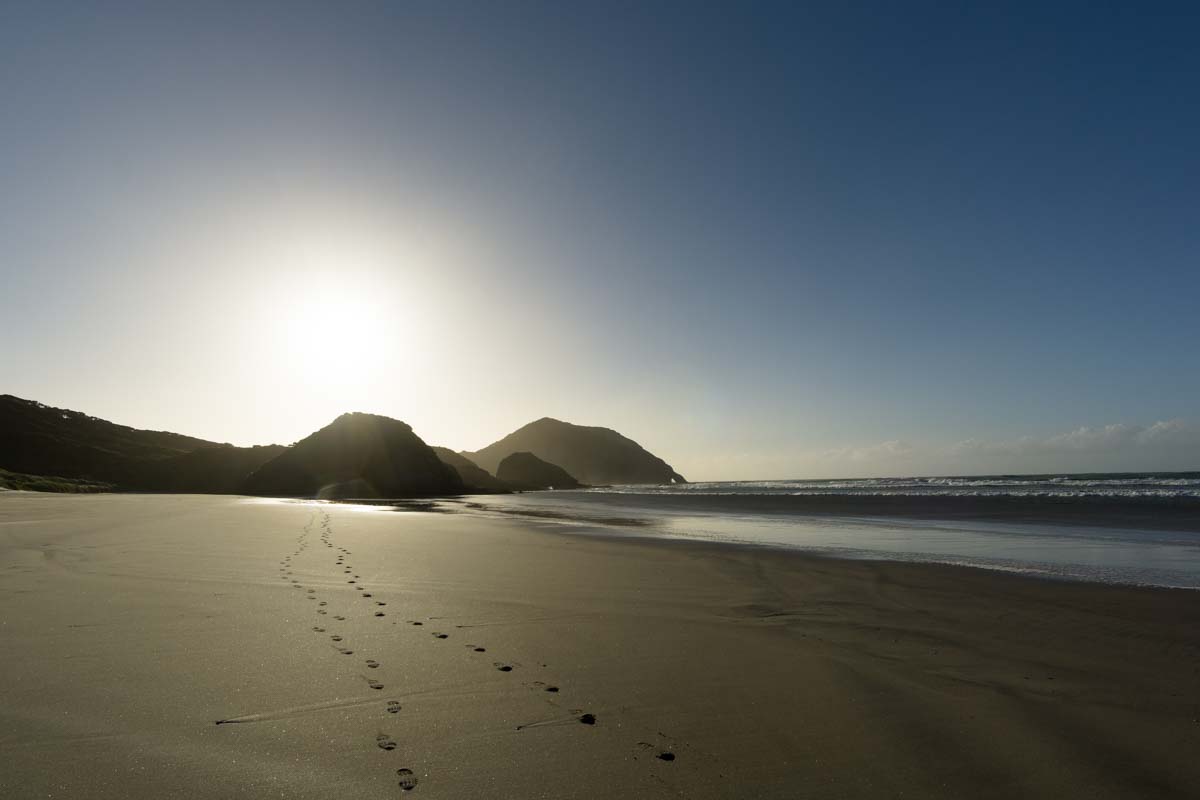 Wharariki Beach in Neuseeland