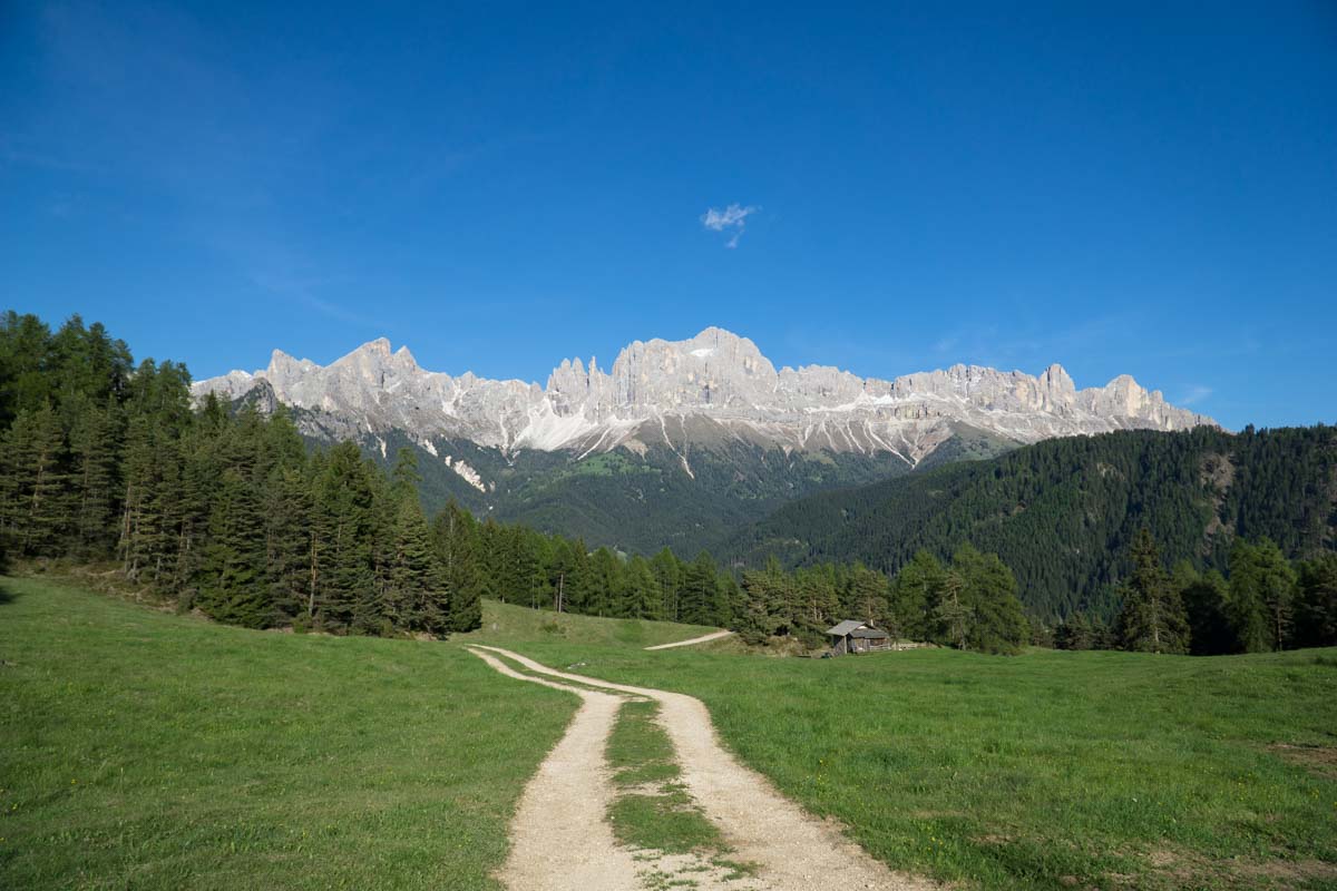 Blick auf Rosengarten von Wuhnleger