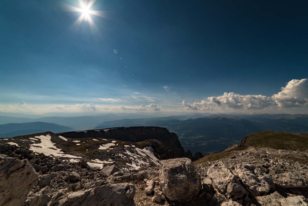 Ausblick vom Gipfel des Monte Pez