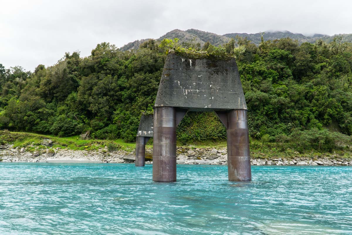 Der Whataroa River in Neuseeland