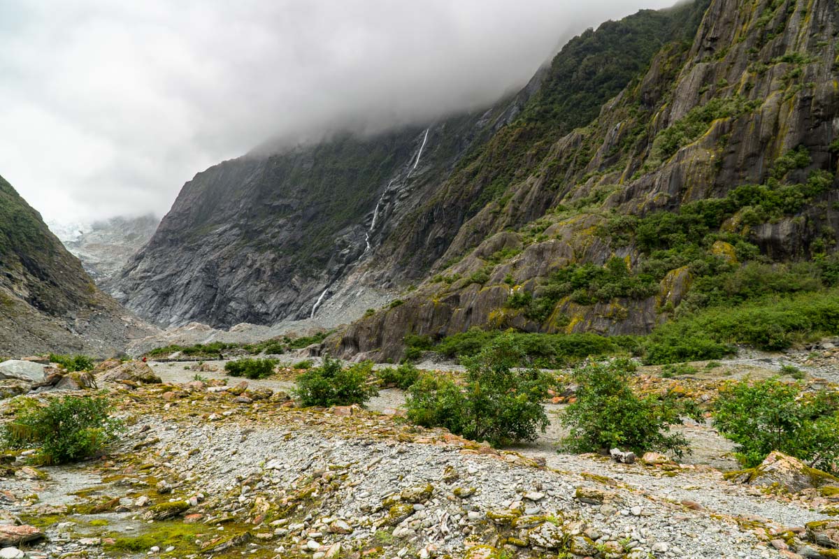 Das Tal vom Franz-Josef-Gletscher in Neuseeland