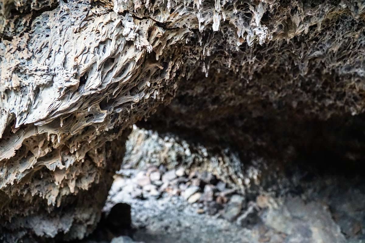 Erkaltete Lava im Craters of the Moon National Monument and Preserve