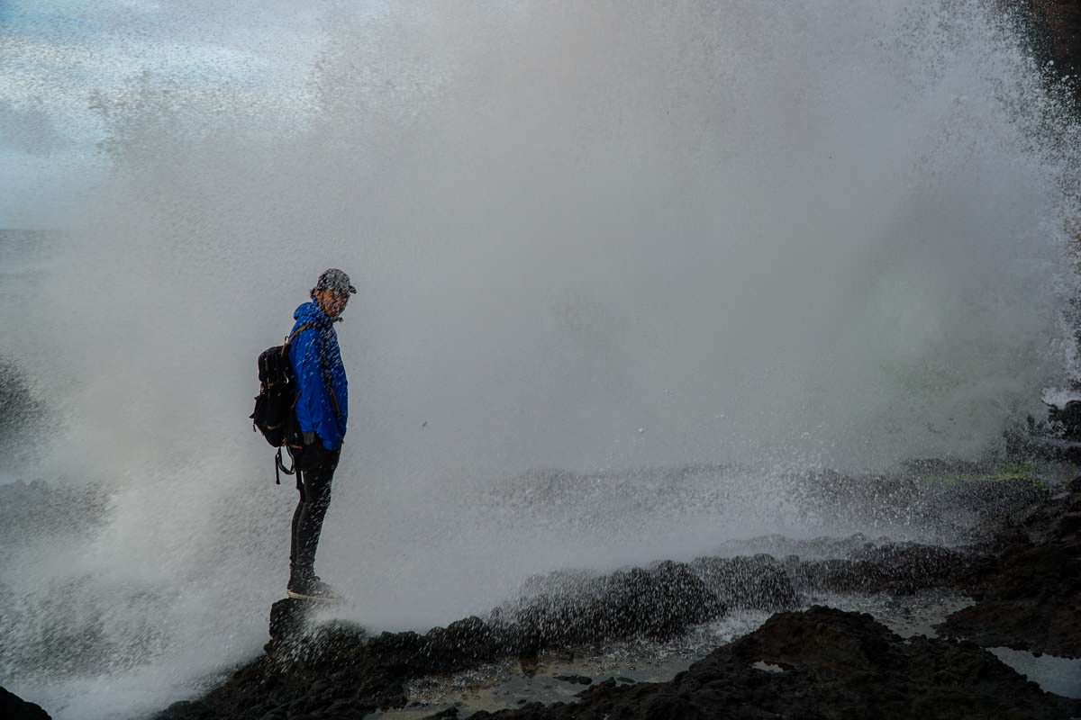 Wellenbrecher am Cook´s Chasm