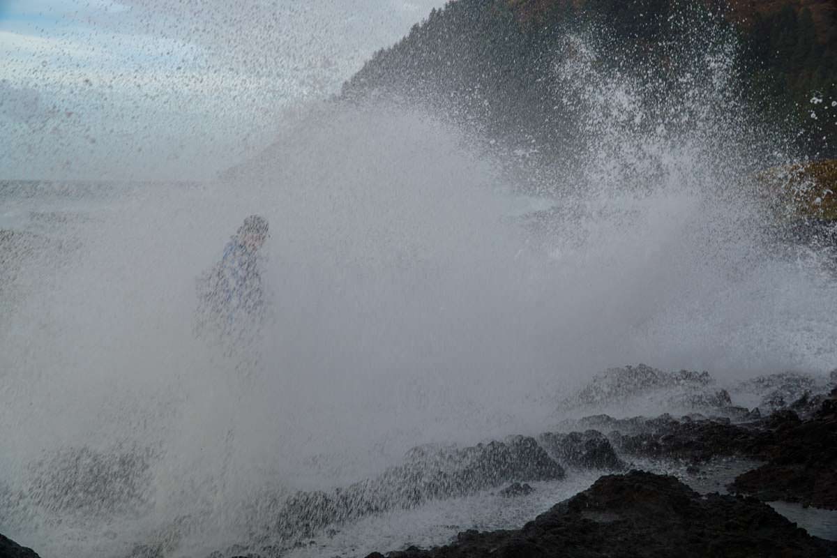 Wellenbrecher am Cook´s Chasm