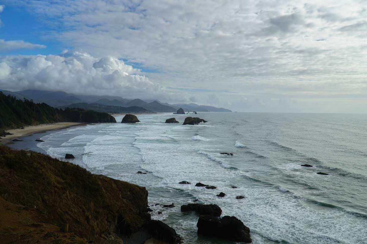 Aussicht vom Ecola State Park über die Oregon Coast