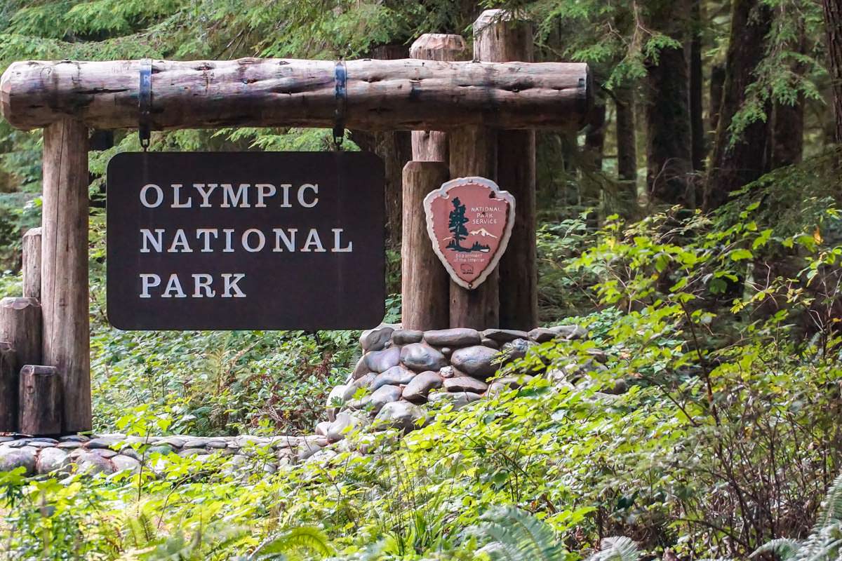 Eingangsschild zum Olympic-Nationalpark