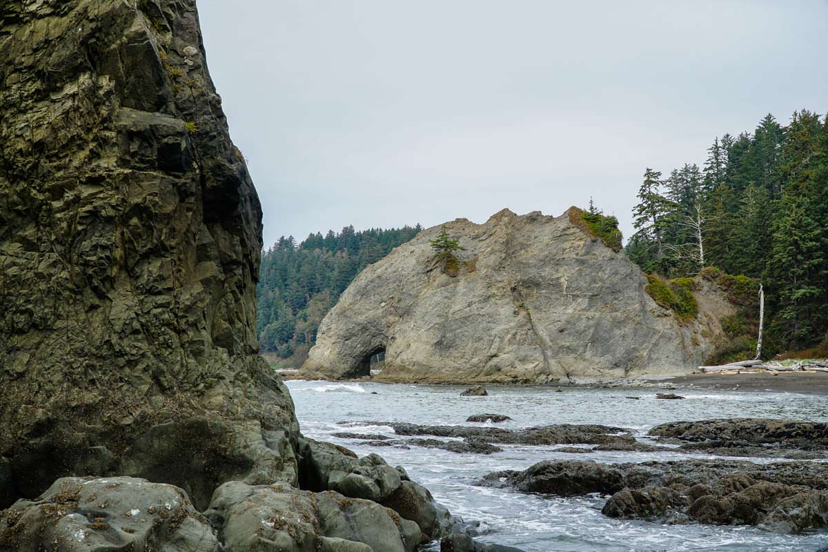 Hole-in-the-Wall am Rialto Beach (Olympic Nationalpark)