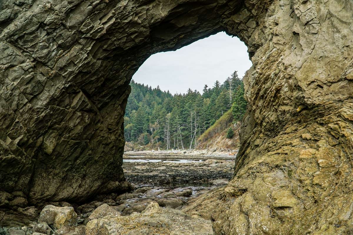 Hole-in-the-Wall am Rialto Beach (Olympic Nationalpark)