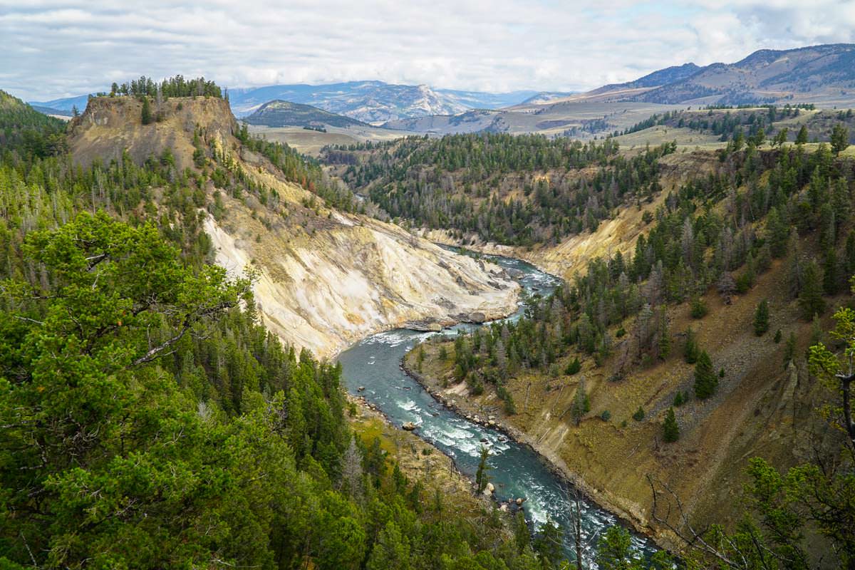 Yellowstone River am Tower Fall