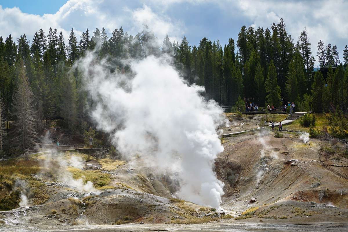 Black Growler Steam Vent (Norris Geysir Basin/Yellowstone NP)