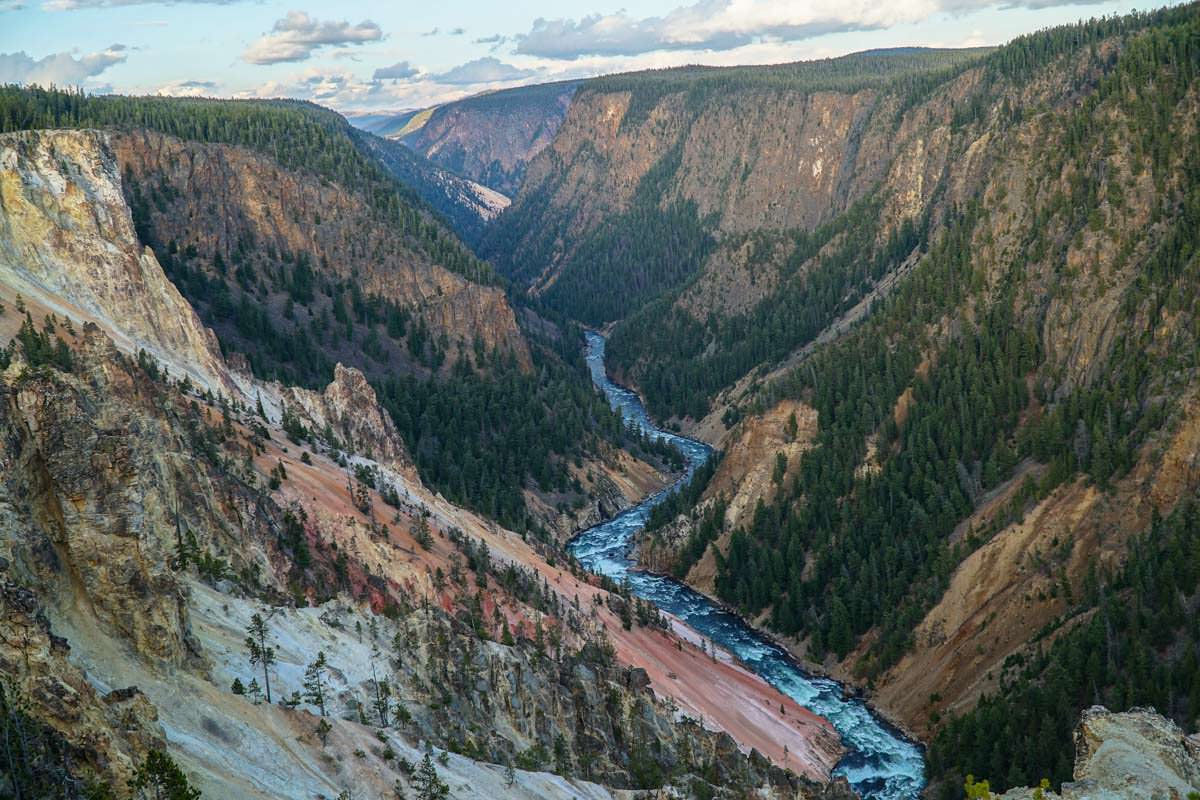 Grand View Point am North Rim vom Grand Canyon of the Yellowstone