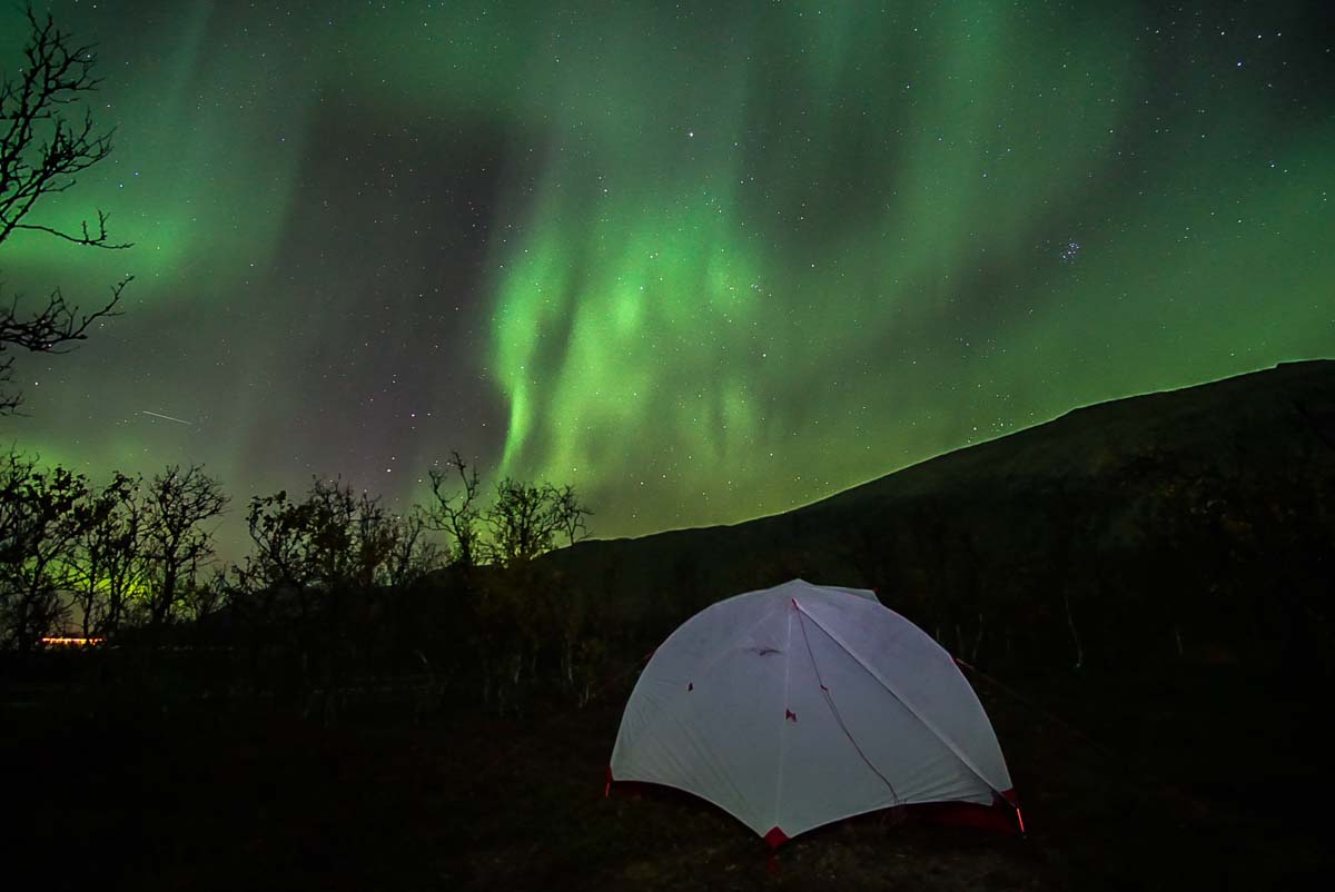 Nordlichter in den Lyngen Alpen (Norwegen)