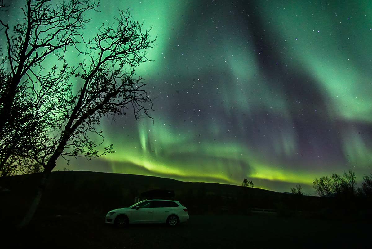 Nordlichter in den Lyngen Alpen (Norwegen)