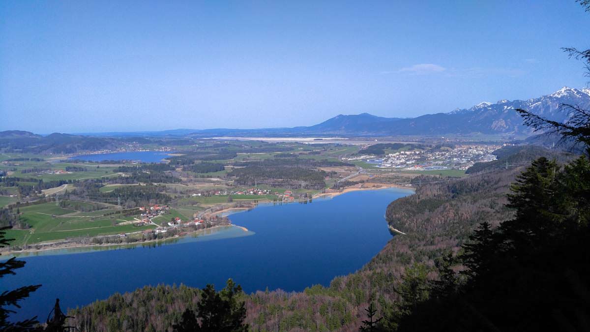 Wanderung zum Vier-Seen-Blick in Füssen