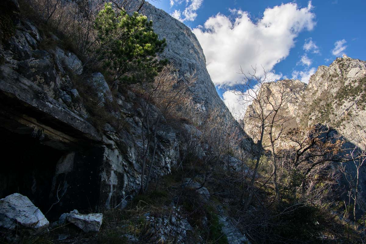 Kriegsstollen an der Cima Capi