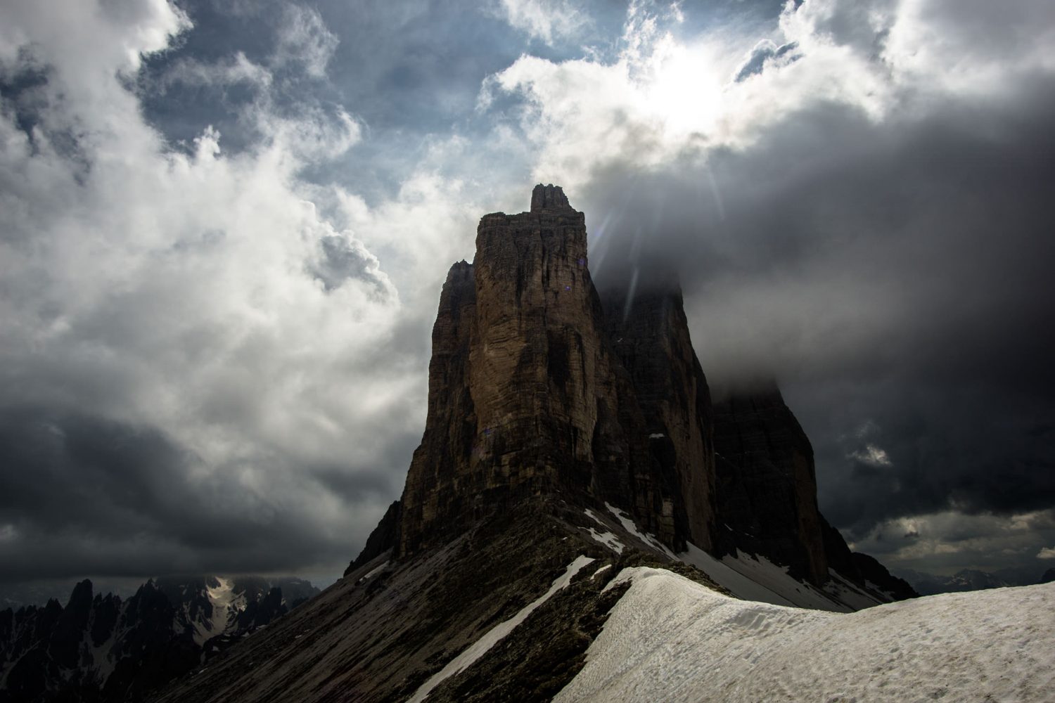 Drei Zinnen in den Dolomiten