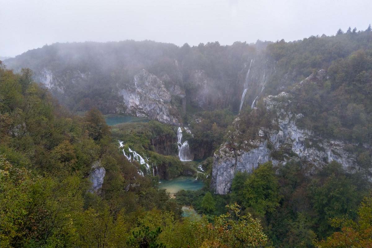 Blick auf den Großen Wasserfall (Veliki Slap)