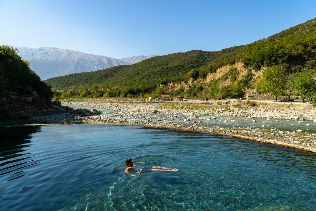 Thermalpools von Benja (Permet, Albanien)