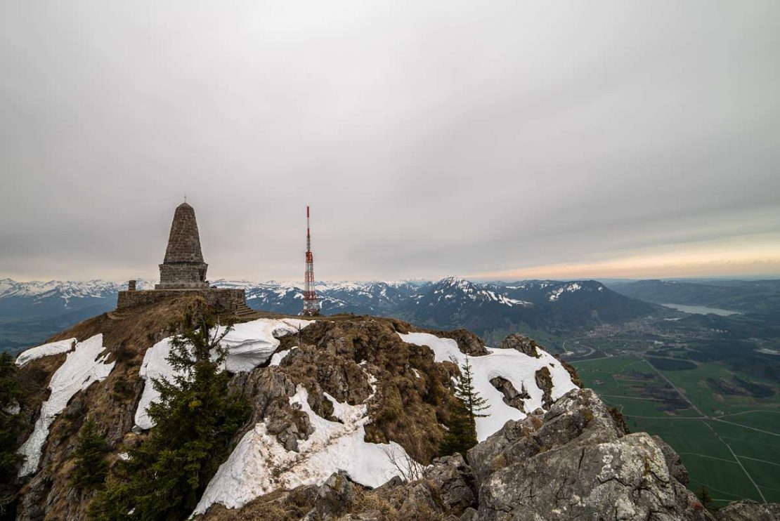 Denkmal zu Ehren der gefallenen Gebirgsjäger auf dem Grünten