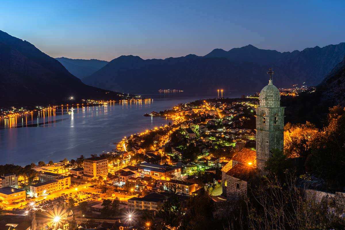 Blick von der Festung über Kotor (Kotor, Montenegro)