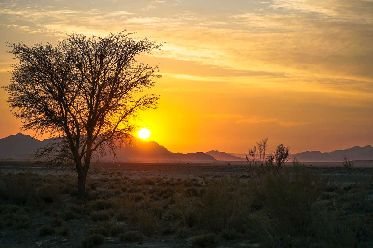 Sonnenaufgang in der Sossuvlei