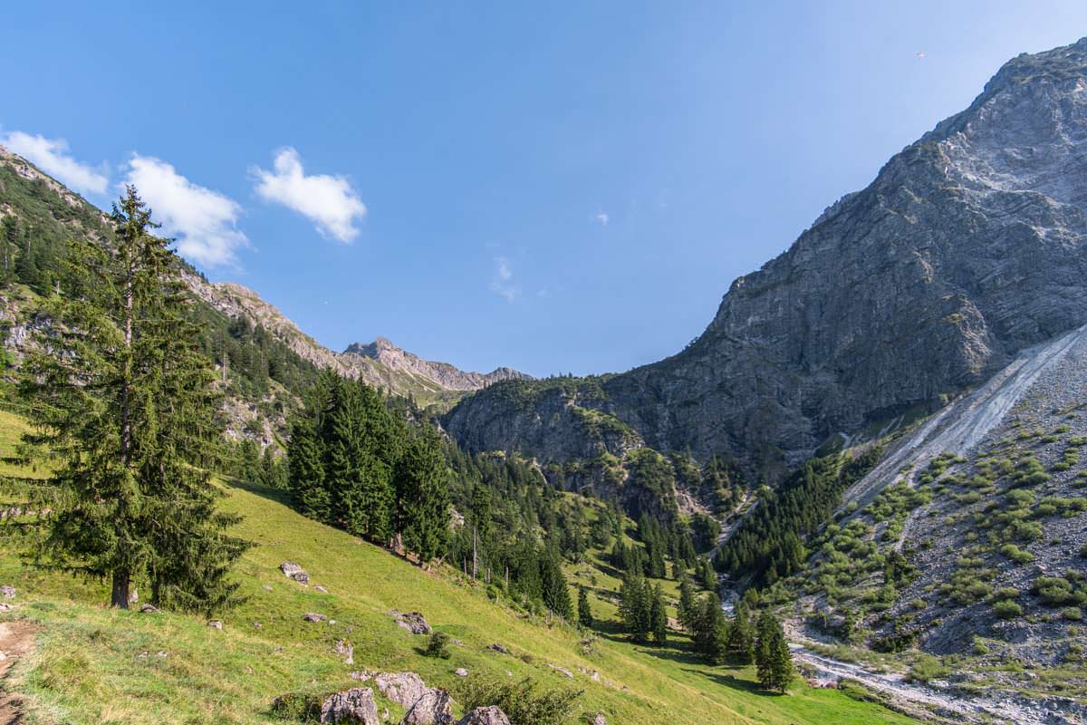 Blick Richtung Gaisalpsee