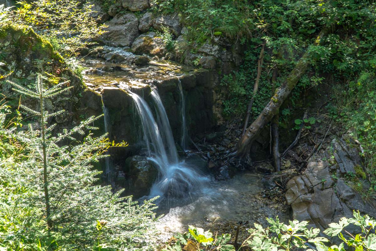 Wasserfall im Gaisalptobel im Allgäu