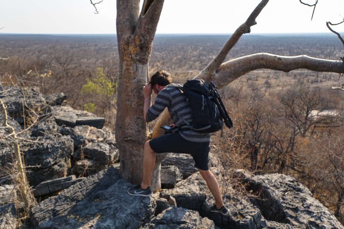 Geocaching im Halali Resort (Etosha NP, Namibia)